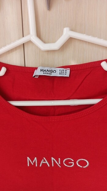 m Beden Mango Kırmızı T-shirt 