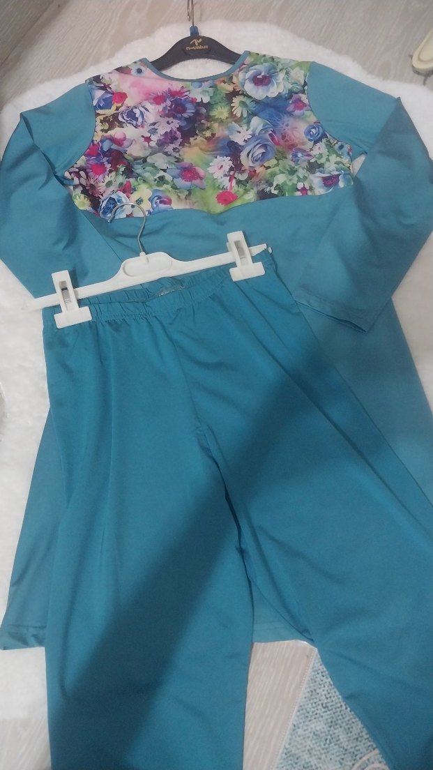 Mavi Tesettür Mayo-Haşema - Görsel 2