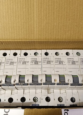 SİMENS,1X10 AMP.SİGİRTA(STOK 300 AD..)