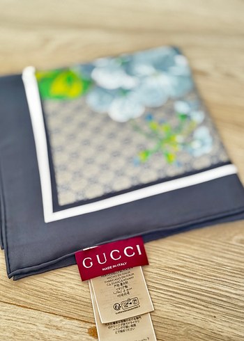 Vintage Detaylı Guccı kalın twıll eşarp - Görsel 3