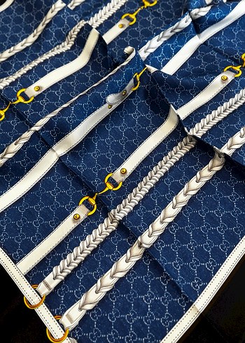 Parlak Mavi GUC Desenli Köpek Aksesuarı - Görsel 2