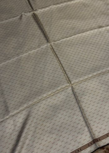 Bej Parlak twill Kadın eşarp - Görsel 3