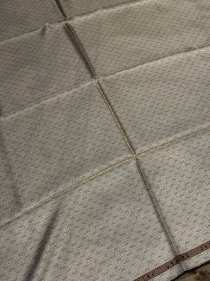 Bej Parlak twill Kadın eşarp - Görsel 3