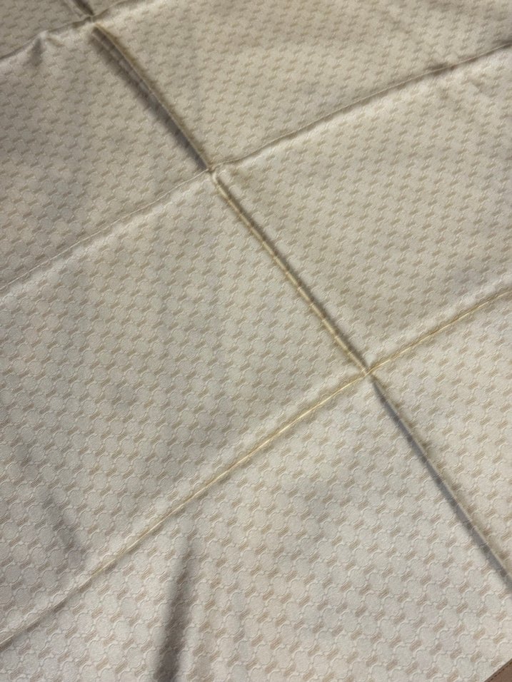 Bej Parlak twill Kadın eşarp - Görsel 2