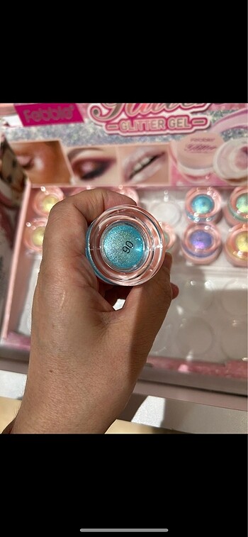  Beden Renk Tekli glitter far