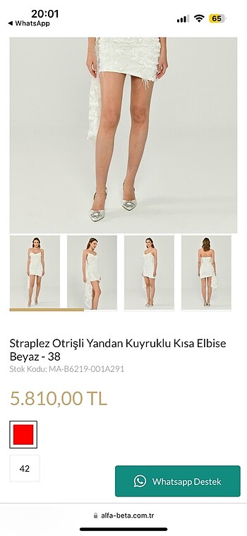 Alfabeta Alfabeta kısa bride elbise abiye