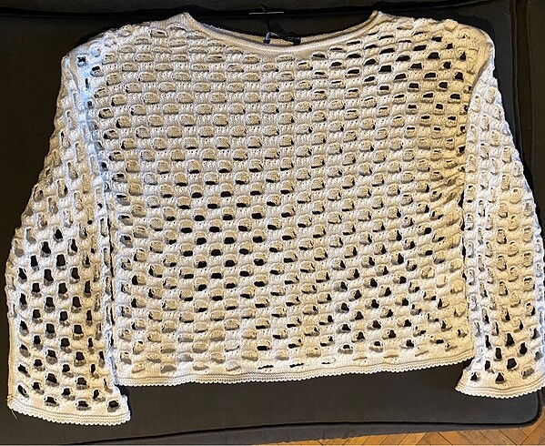 universal Beden ten rengi Renk KREM DELİKLİ TRİKO CROP