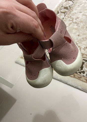 Kız Bebek İlk Adım Ayakkabısı Pembe Cırtlı - Görsel 2