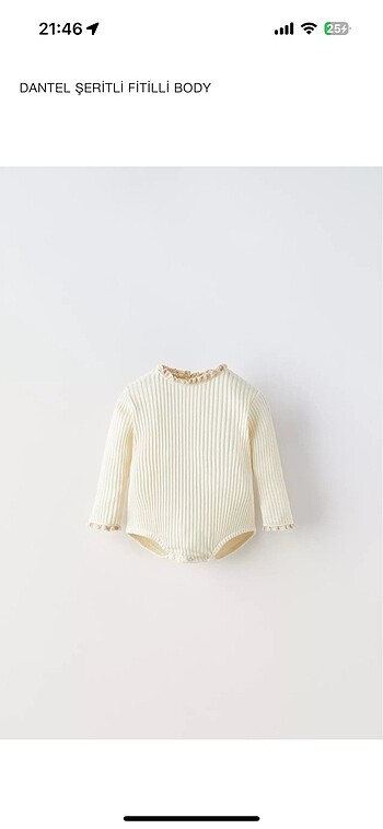 Zara Zara Dantel Şeritli Fitilli Body ve Tayt