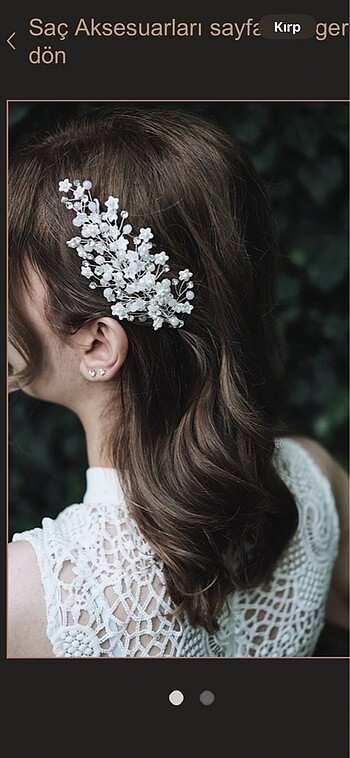 Dandelion Design Gelin Saç Tokası