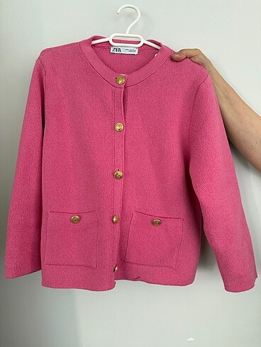 Zara hırka, pembe hırka