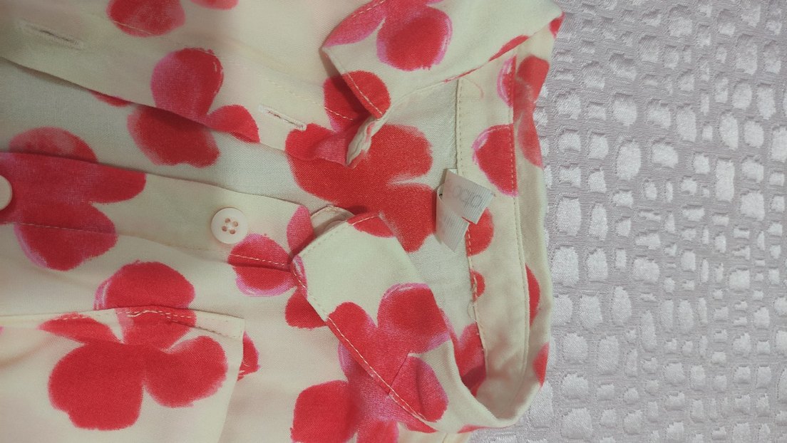 Dantel Detaylı Kırmızı kız çocuk blüz - Görsel 5