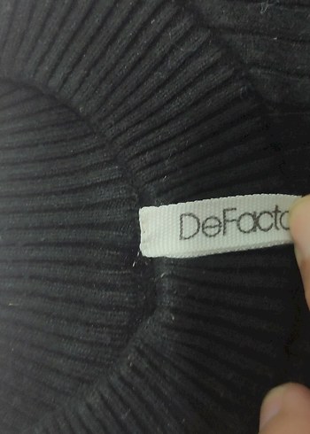 Siyah İnce Triko kız çocuk Kazak - Görsel 2