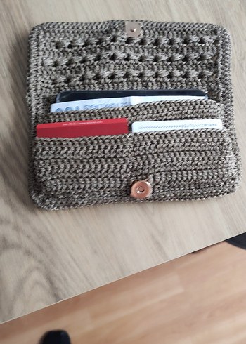 Bohem Örgü Kadın Portföy Çanta - Görsel 2