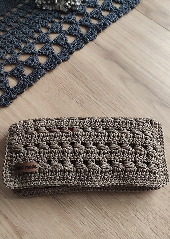 Bohem Örgü Kadın Portföy Çanta - Görsel 4