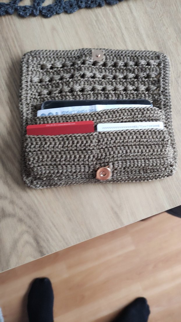 Bohem Örgü Kadın Portföy Çanta - Görsel 2