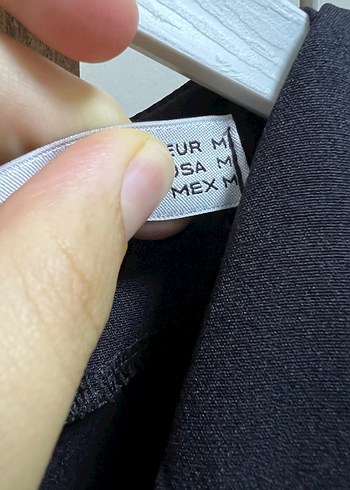 Mango Düğmeli V Yaka siyah Midi Elbise