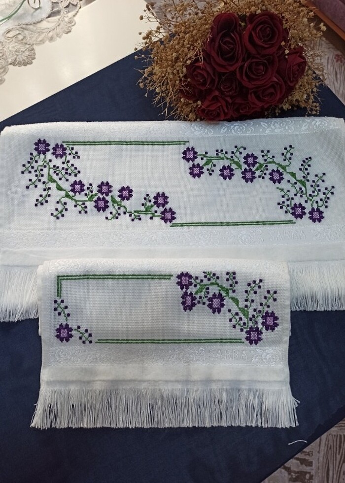 Etamin çeyizlik havlu - Görsel 2