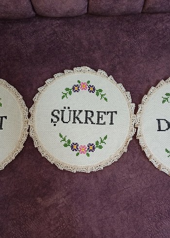 Bohem Çiçekli Nakışlı El Yapımı Duvar Süsü - Görsel 5