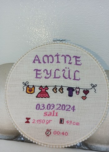 Nakışlı Çok Renkli Bebek panosu - Görsel 5