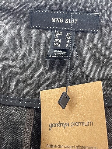 m Beden kahverengi Renk Mango Kumaş Pantolon %70 İndirimli.
