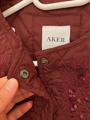 s Beden bordo Renk Aker kapitone ceket