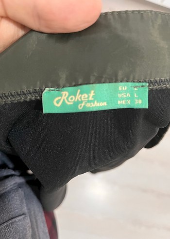 Haki yeşil  Kısa Fermuarlı Kadın Ceket - Görsel 5