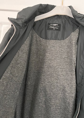 Haki yeşil Midi Boy kadın yağmurluk Fermuarlı - Görsel 3