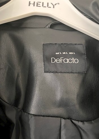 Siyah Uzun Deri Kadın Ceket - Görsel 5