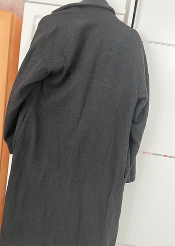 Siyah Çift Düğmeli Kaban - Görsel 3