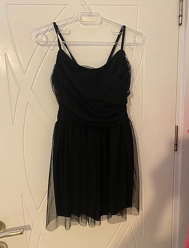 xs Beden siyah mini elbise
