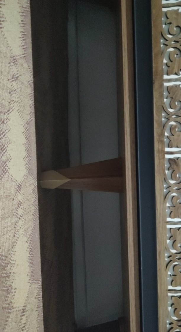 Ceviz vitrin, cam Kapaklı dolap, kitaplık - Görsel 4