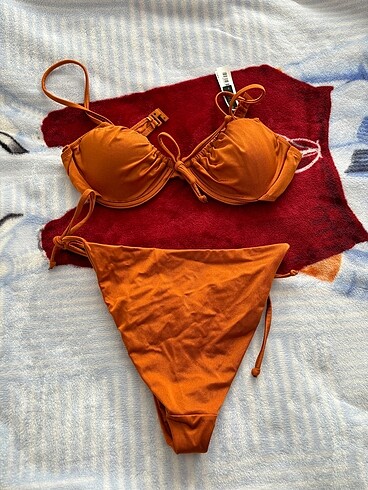 s Beden turuncu Renk Bikini takımı