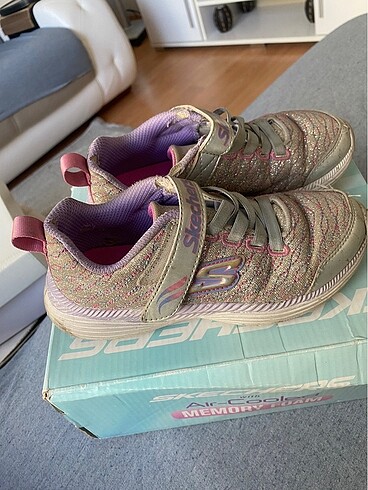 30 Beden gri Renk Skechers çocuk spor ayakkabı