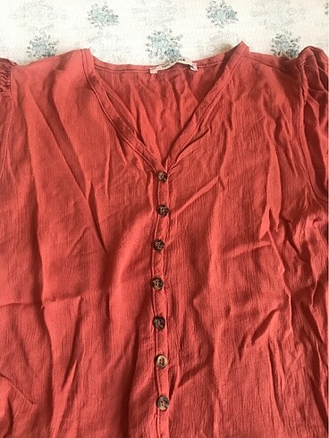 Kiremit rengi bluz - Görsel 2