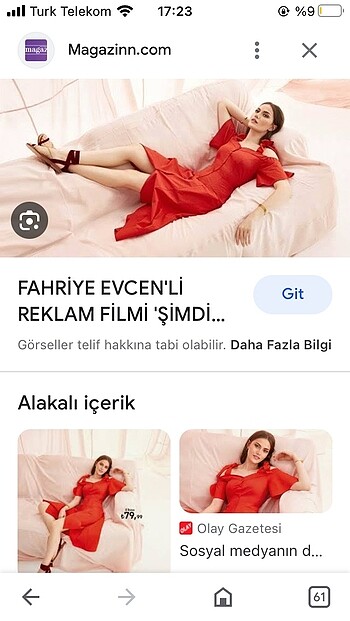 Koton kırmızı elbise - Görsel 5