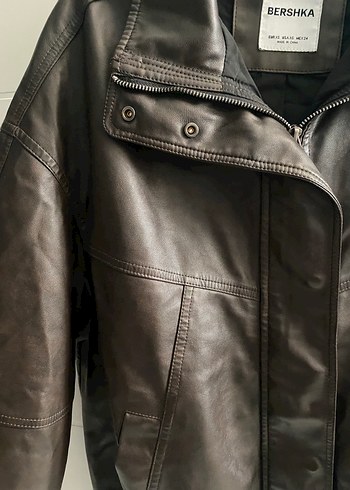 xs Beden Bershka Kahverengi Deri Ceket