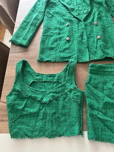 Diğer 3?lü ceket etek bluz takım