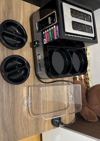 Siyah Çok Fonksiyonlu  Kahvaltı Hazırlayıcı Makine - Görsel 10