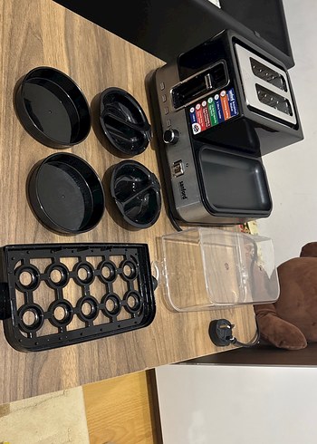 Siyah Çok Fonksiyonlu  Kahvaltı Hazırlayıcı Makine - Görsel 14