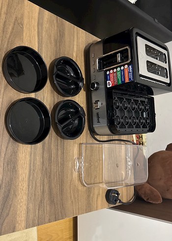 Siyah Çok Fonksiyonlu  Kahvaltı Hazırlayıcı Makine - Görsel 11