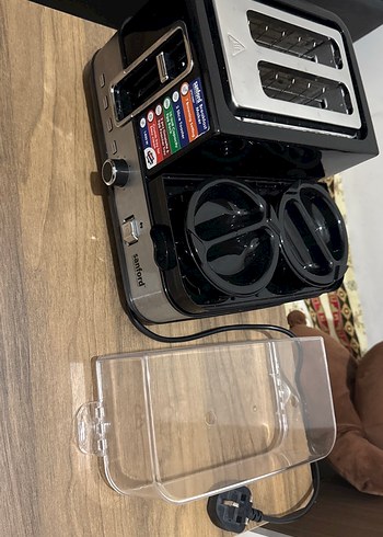 Siyah Çok Fonksiyonlu  Kahvaltı Hazırlayıcı Makine - Görsel 9