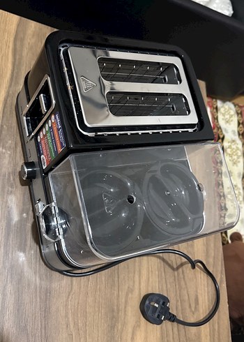 Siyah Çok Fonksiyonlu  Kahvaltı Hazırlayıcı Makine - Görsel 8