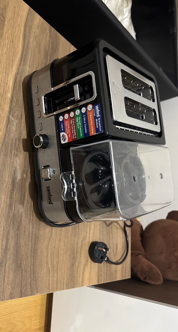 Siyah Çok Fonksiyonlu  Kahvaltı Hazırlayıcı Makine - Görsel 3