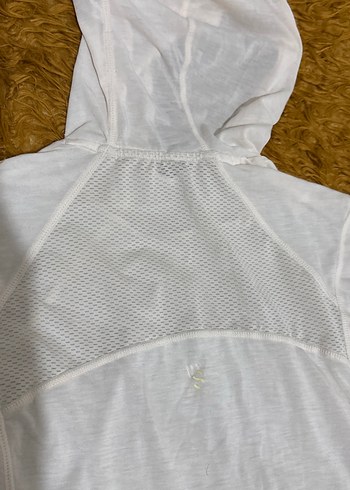 HM Kadın Pudra renk  Kapüşonlu Kolsuz Sweatshirt - Görsel 4