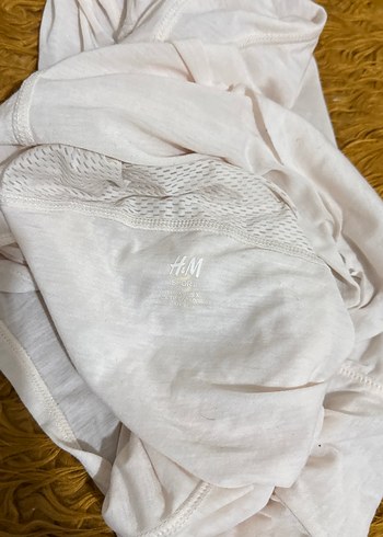 HM Kadın Pudra renk  Kapüşonlu Kolsuz Sweatshirt - Görsel 5