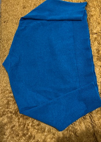 Mavi Kadın Yumuşak Dokulu Kadın Kazak - Görsel 4