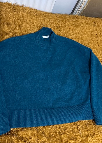 Mavi Kadın Yumuşak Dokulu Kadın Kazak - Görsel 2