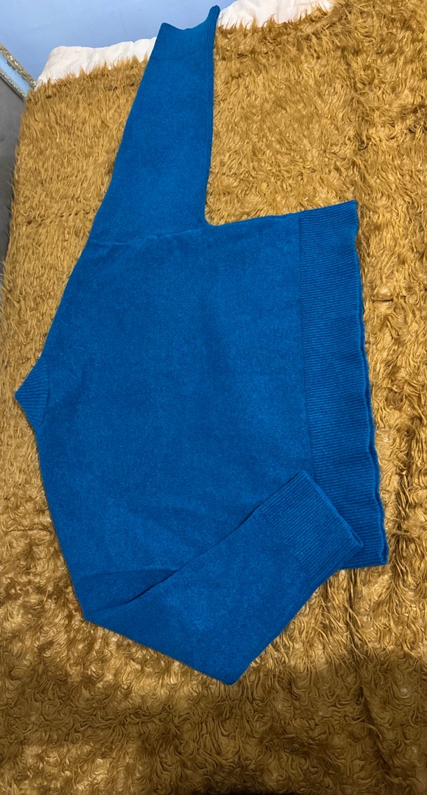 Mavi Kadın Yumuşak Dokulu Kadın Kazak - Görsel 5