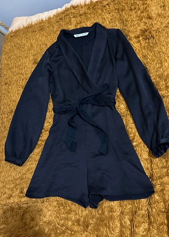 Zara Kuşaklı Fermuarlı Kadın Tulum - Görsel 3